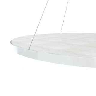 Acoustic Circulo akustiklampe Ø80 i hvid fra Design by Grönlund