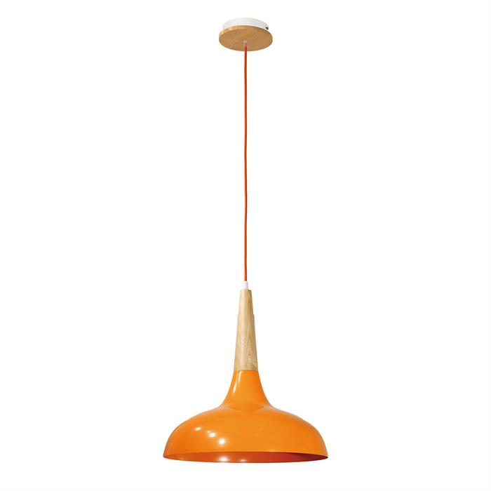 Cup loftslampe i orange/ask fra Design by Grönlund