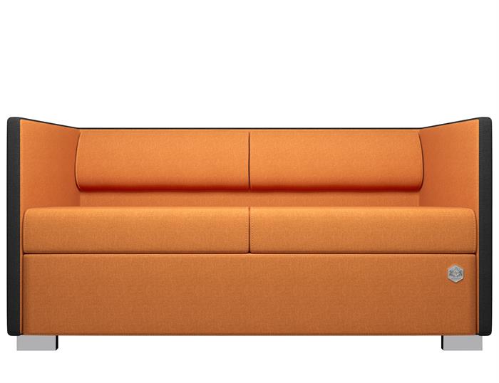 Kulik System - Lounge Line - Akustiksofa (Orange/Sort)
