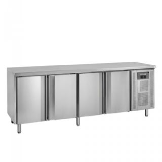 Rustfrit kølebord med GN1/1 hylder CK7410X1