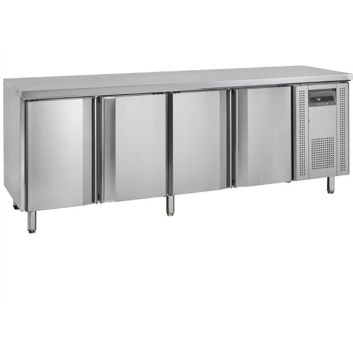 Tefcold - Rustfrit kølebord med GN1/1 hylder CK7410/-SP