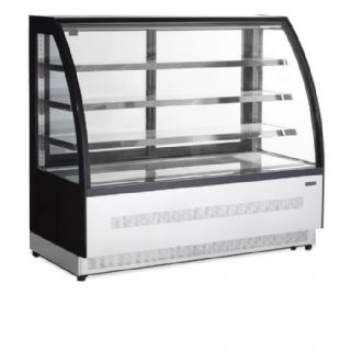 Tefcold - Display kølemontre med buet glasfront og -top LPD1500C/BLACK