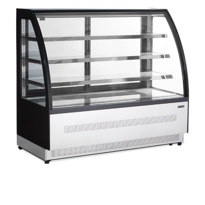 Tefcold - Display kølemontre med buet glasfront og -top LPD1500C/BLACK