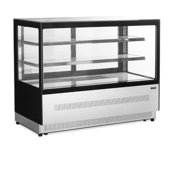 Tefcold - Display kølemontre med flad glasfront og -top LPD1500F/BLACK