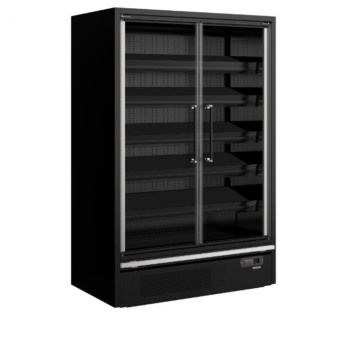 880 mm dyb multideck køler med døre Galaxy+ GP14FGD Maxi Black