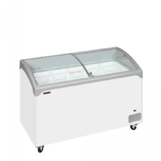 Elegant kummefryser med buet glasskydelåg NIC402SCEB