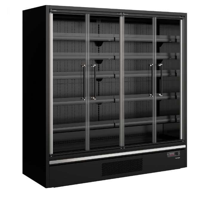 880 mm dyb multideck køler med døre Galaxy+ GP20FGD Maxi Black