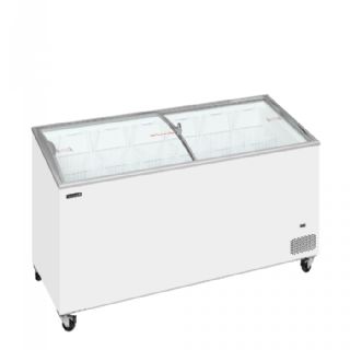 Kummefryser med buet glasskydelåg IC502SCEB