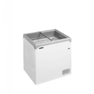 Elegant kummefryser med fladt glasskydelåg NIC202SC