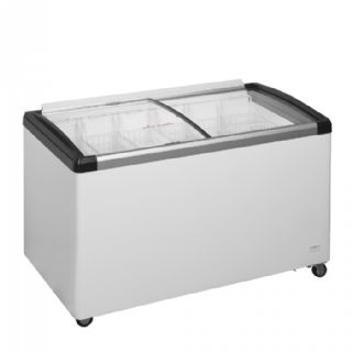 Moderne kummefryser med glaslåg IDB400-W1