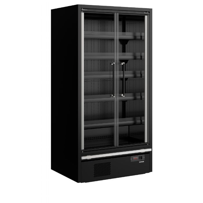 880 mm dyb multideck køler med døre Galaxy+ GP10FGD Maxi Black