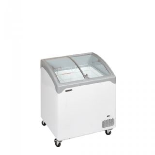 Elegant kummefryser med buet glasskydelåg NIC202SCEB