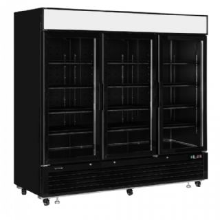 Elegant, sort displaykøler med lystop LGC7500B