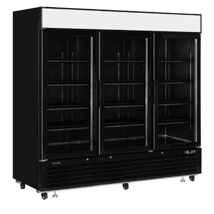 Elegant, sort displaykøler med lystop LGC7500B