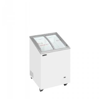 Kummefryser med buet glasskydelåg IC102SCEB