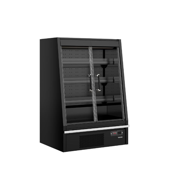 Lav multideck kølereol med døre Galaxy+ GPL10FGD Black