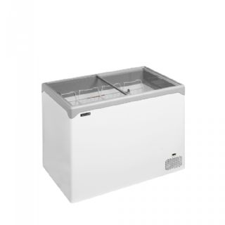 Elegant kummefryser med fladt glasskydelåg NIC302SC