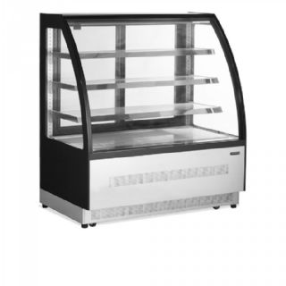 Tefcold - Display kølemontre med buet glasfront og -top - LPD1200C/BLACK