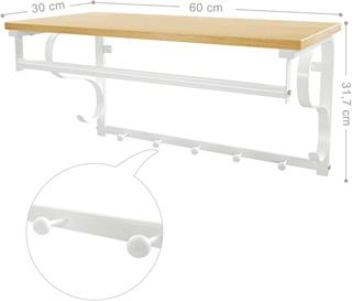 Illustration af hyldens dimensioner