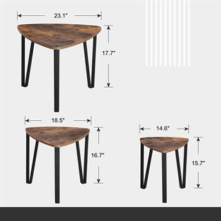 Illustration af bordenes mål